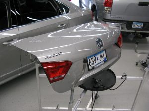 Paintless Dent removal on a Volkswagen
