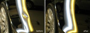 Lincoln MKS Dent Repair Before and After