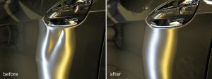 Mercedes Benz E350 Dent Repair Before and After